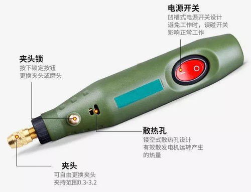 多功能微型电磨机 在家轻松体验石雕工艺乐趣