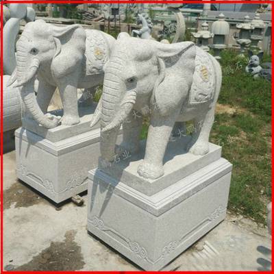 泉州青石大象创意工艺 石雕协会推荐的城市广场定制艺术